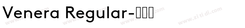 Venera Regular字体转换